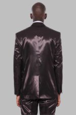 Two-Buttons-Two-Piece-Slim-Fit-Satin-Brown-Men-Suit-3