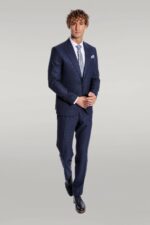 Two-Piece-Patterned-Navy-Blue-Men-Suit-Wessi-1