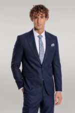 Two-Piece-Patterned-Navy-Blue-Men-Suit-Wessi-3