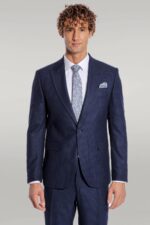 Two-Piece-Patterned-Navy-Blue-Men-Suit-Wessi-4