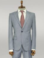 Two-Piece-Slim-Fit-Single-Button-Grey-Blue-Men-Suit-Wessi-2