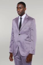 Two-Piece-Two-Buttons-Modeled-Lapel-Satin-Grey-Men-Groom-Suit-3
