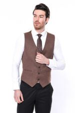 V-Neck-Brown-Men-Vest-Wessi-3