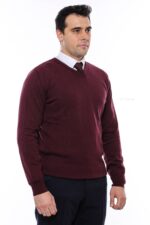 V-Neck-Burgundy-Mens-Knitwear-Wessi-2