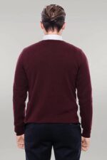 V-Neck-Burgundy-Mens-Knitwear-Wessi-4