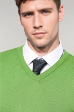 V-Neck-Dark-Green-Sweater-Wessi-1