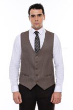 V-Neck-Patterned-Brown-Vest-Wessi-1