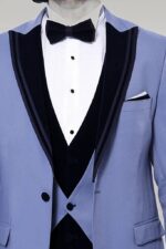 Velvet-Collar-Patterned-Blue-Tuxedo-Wessi-2