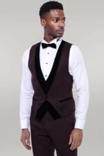 Velvet-Collar-Patterned-Burgundy-Tuxedo-Wessi-5