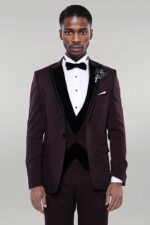Velvet-Collar-Patterned-Burgundy-Tuxedo-Wessi-7
