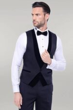 Velvet-Collar-Patterned-Dark-Blue-Tuxedo-Wessi-6