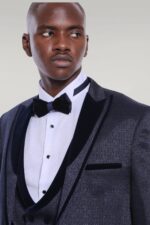 Velvet-Lapel-Patterned-Navy-Blue-Tuxedo-Wessi-2