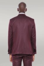 Velvet-Lapel-Patterned-Vested-Burgundy-Men-Tuxedo-Wessi-3