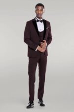 Velvet-Lapel-Slim-Fit-Burgundy-Men-Tuxedo-Wessi-1