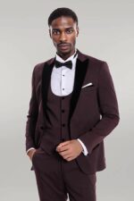 Velvet-Lapel-Slim-Fit-Burgundy-Men-Tuxedo-Wessi-5