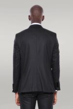 Velvet-Lapel-Striped-Herringbone-Black-3-Piece-Tuxedo-Wessi-3