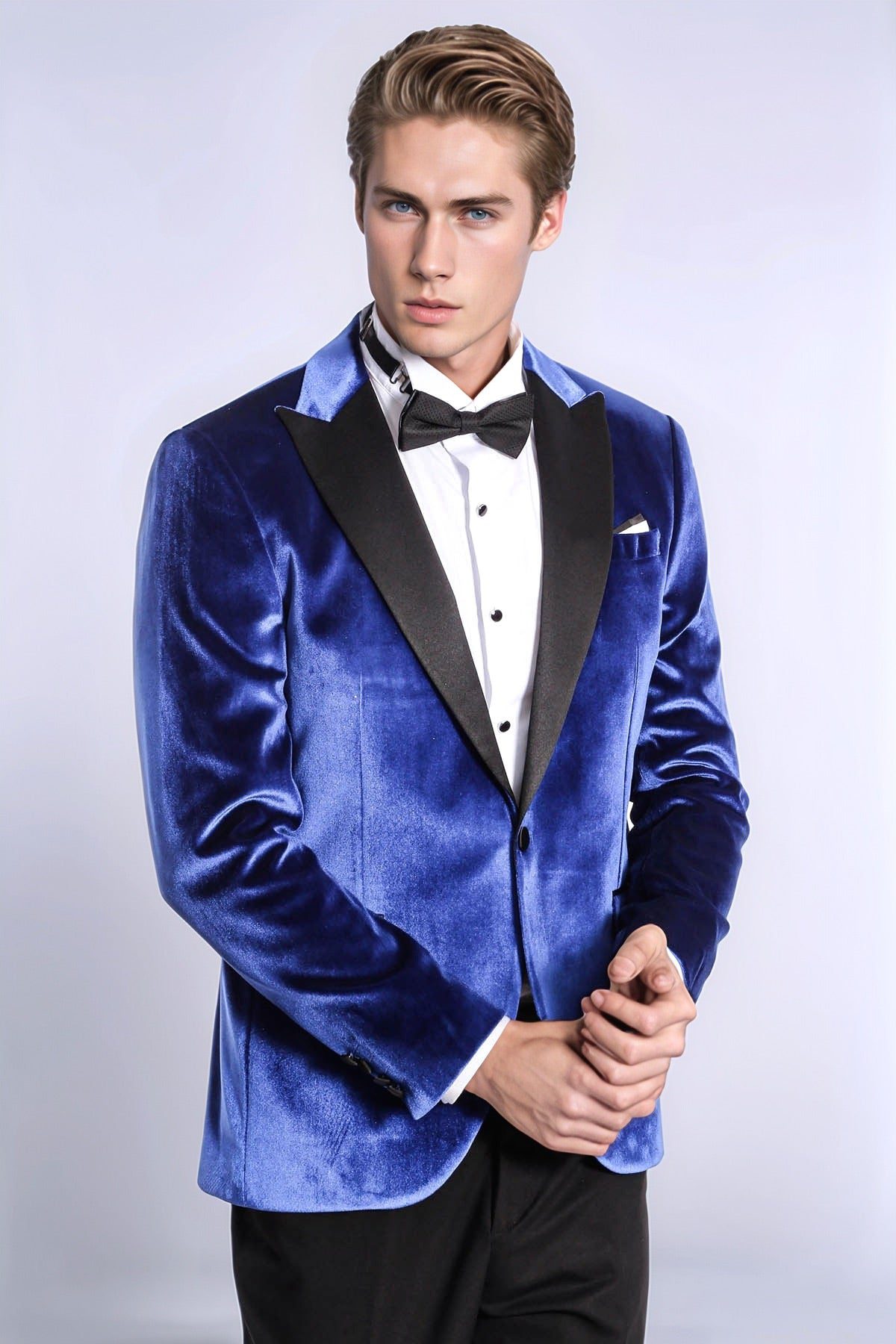 Mens Slim Fit Wool Feel Tuxedo in Navy main image 0