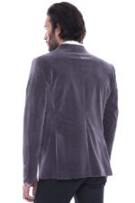 Velvet-Slim-Fit-Grey-Men-Blazer-Wessi-3