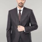 Vested Brown Patterned Men's Suit | Wessi