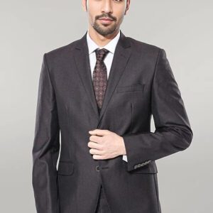 Vested Brown Patterned Men's Suit | Wessi