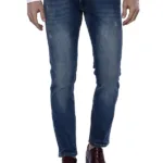 Washed Dark Blue Men Jean Pants - Wessi