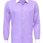 White Collar White Wrist Purple Shirt-Wessi
