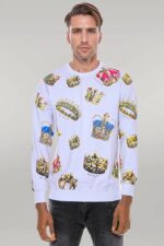 White-Patterned-Slim-Fit-Sweatshirt-Wessi-1