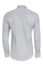 White-Tiny-Check-Patterned-Slim-Fit-Shirt-Wessi-4
