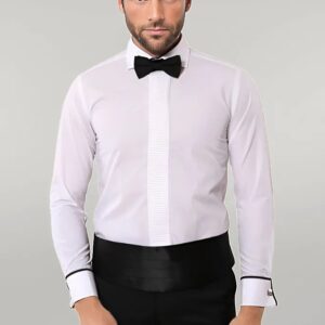 White Tuxedo Shirt | Wessi
