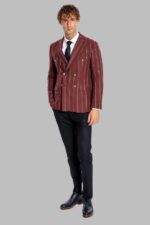 Wide-Lapel-Striped-Double-Breasted-Burgundy-Men-Blazer-Wessi-1