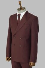 Wide-Peak-Collar-Slim-Fit-Burgundy-Men-Double-Breasted-Suit-Wessi-2