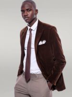 Wide-Peak-Lapel-Velvet-Brown-Men-Blazer-Wessi-3