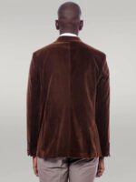 Wide-Peak-Lapel-Velvet-Brown-Men-Blazer-Wessi-4