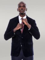 Wide-Peak-Lapel-Velvet-Navy-Blue-Men-Blazer-Wessi-2