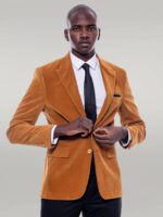 Wide-Peak-Lapel-Velvet-Yellow-Blazer-Wessi-3