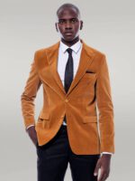 Wide-Peak-Lapel-Velvet-Yellow-Blazer-Wessi-5