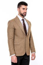 Wool-Patterned-Slim-Fit-Light-Brown-Men-Blazer-Wessi-4