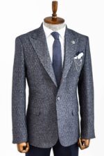 Wool-Patterned-Slim-Fit-Navy-Blue-Men-Blazer-Wessi-3