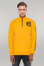 Yellow-Mandarin-Collar-Patterned-Sweatshirt-Wessi-2