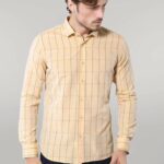Yellow Plaid Men's Shirt | Wessi
