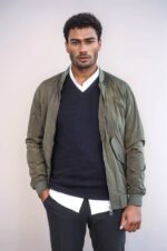 Zippered-Flap-Pockets-Khaki-Men-Bomber-Coat-Wessi-4