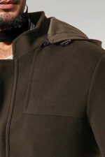 Zippered-Sleeve-Hooded-Green-Coat-Wessi-2