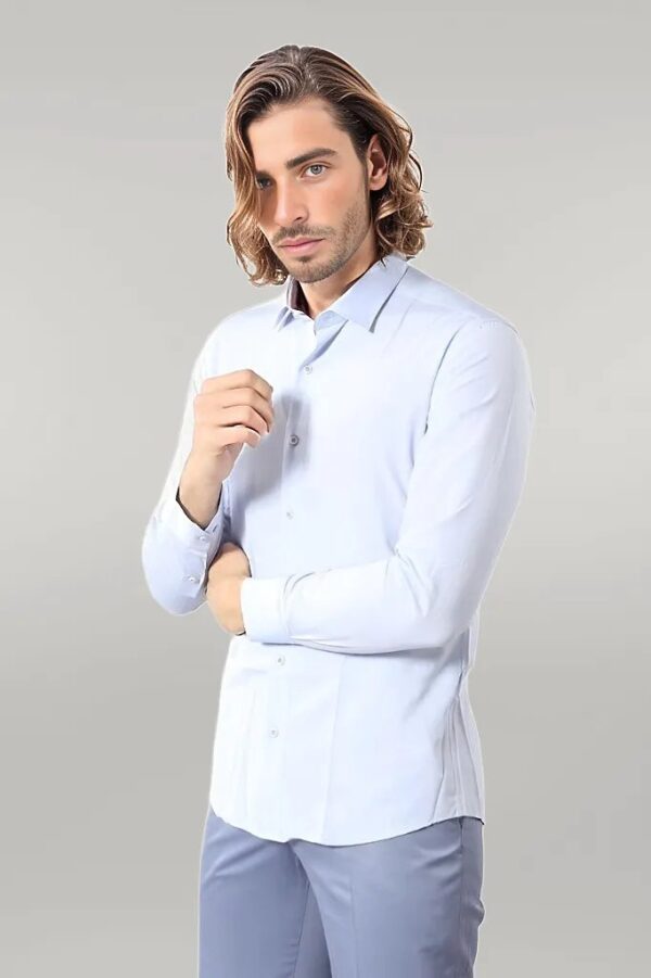 Blue Patterned Slim Fit Shirt Wessi 600x901.jpg
