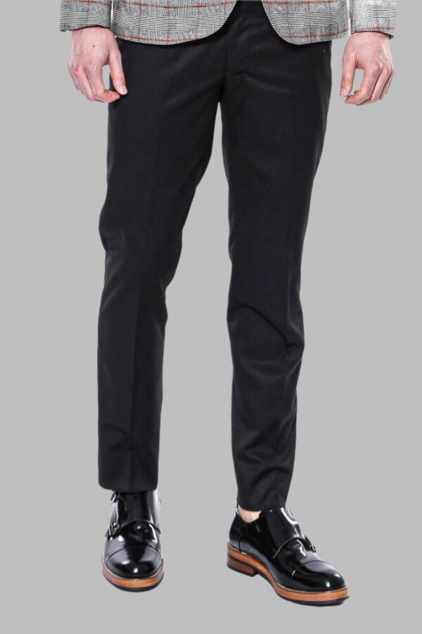 Plain Black Men Trousers Wessi 600x900